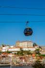 Gaia Cable Car, Gaia district, Porto, Portugal. Art Print